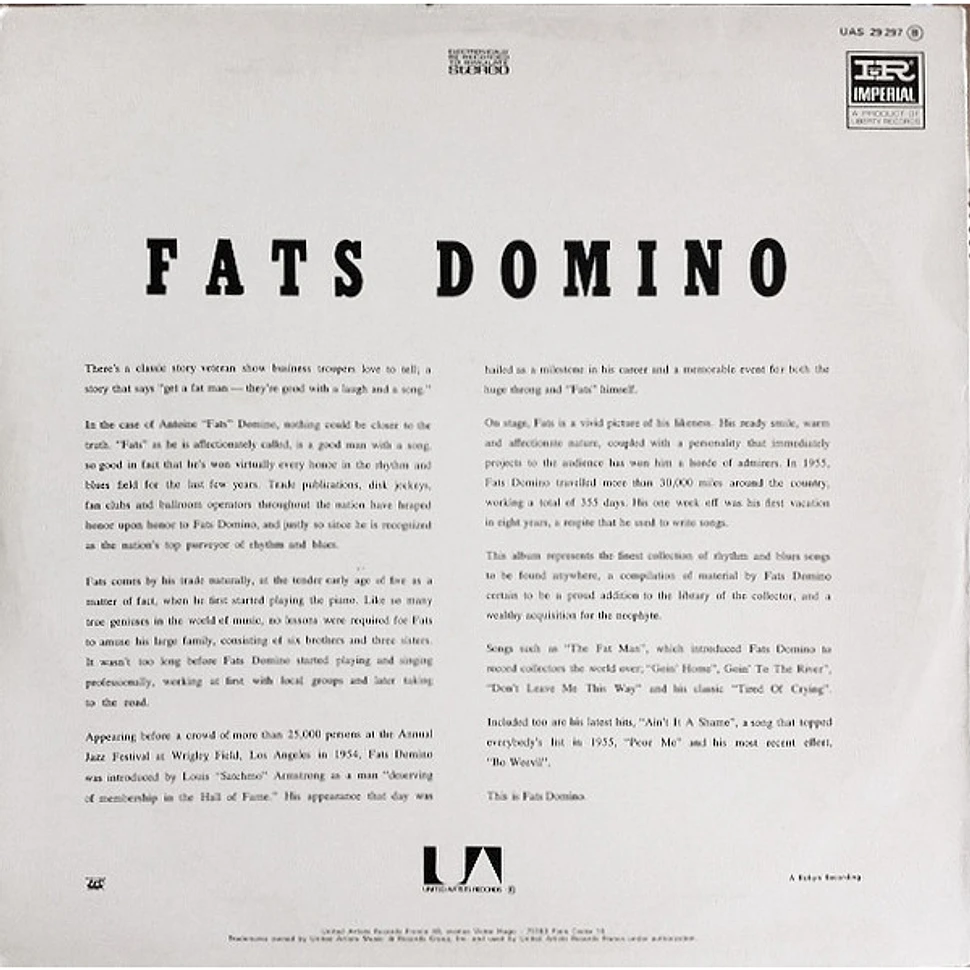 Fats Domino Rock And Rollin With Fats Domino Vinyl Lp Fr