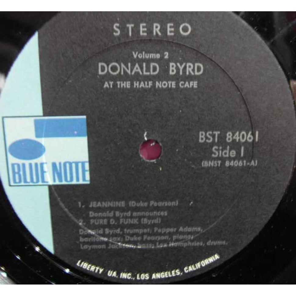 Donald Byrd At The Half Note Cafe Volume Vinyl Lp Us