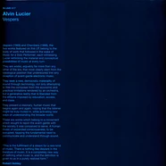 Alvin Lucier - Vespers