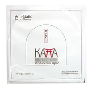 100x 7" Record Inner Sleeves - Innenhüllen (KATTA Inside Sleeves / antistatisch / halbrund / transparent)