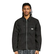 Stüssy - Washed Canvas Zip Shirt (Black) | HHV