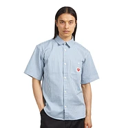 Carhartt WIP - S/S Terrell Shirt (Terrell Stripe / Bleach / Wax) | HHV