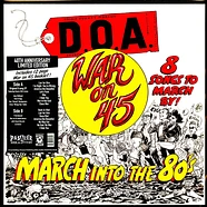 DOA - War On 45 - 40th Anniversary Bonus Tracks Black Vinyl Edition