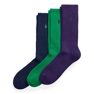 Polo Ralph Lauren - Solid Crew Sock 3-Pack