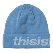 thisisneverthat - SP-Logo Big Cuff Beanie (Sky Blue) | HHV