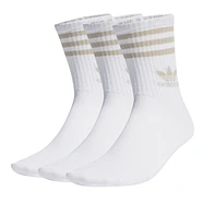 adidas - 3 Stripes Crew Sock (Pack of 3)