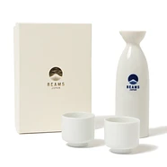 Beams Japan - Sake Bottle&Cup Set (1 Bottole & 2 Cups)