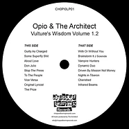 Opio & The Architect - Wisdom Volume 1.2 Black Vinyl Edition