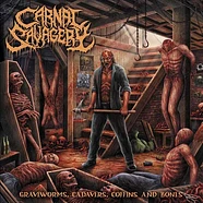 Carnal Savagery - Graveworms Cadavers Coffins And Bones Black Vinyl Edition