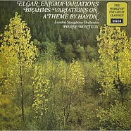 Sir Edward Elgar / Johannes Brahms ; London Symphony Orchestra, Pierre Monteux - Enigma Variations / Variations On A Theme By Haydn