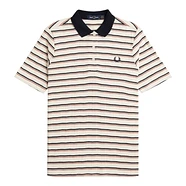 Fred Perry - Striped Ribbed Polo Shirt