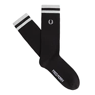 FRED PERRY☆ Classic Laurel Wreath Socks LIGHT SMOKE Glitch Print Brushed Sock - Marmalade | Accessories | Hats