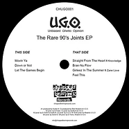 Unbiased Ghetto Opinion - The Rare 90s Joints Ep Red Vinyl Edition