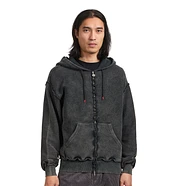 Aries - Aged Reverso Temple Zip Through Hoodie