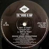 Boogie Down Productions - Why Is That?
