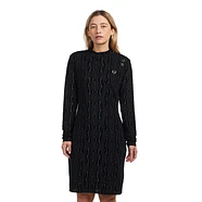 Fred Perry x Amy Winehouse Foundation - Flock Print Mesh Dress