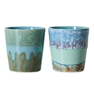 HKLIVING - 70s Ceramics: Van Gogh Coffee Mugs (Set of 2)