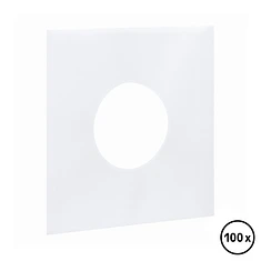 100x 7" Record Inner Sleeves - Innenhüllen Deluxe (weiß 90 g/m²)