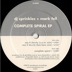 DJ Sprinkles + Mark Fell - Complete Spiral EP