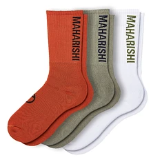 Maharishi - Miltype Peace Sports Socks (Pack of 3)