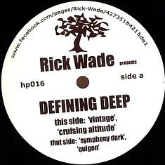 Rick Wade - Defining Deep