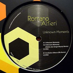 Romano Alfieri - Unknown Moments