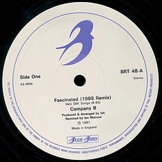 Company B - Fascinated (1988 Remix) / Spin Me Around