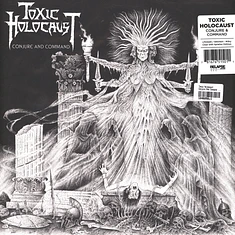 Toxic Holocaust - Conjure And Command Label Milky Clear With Black, White And Grey Splatter Vinyl Edition