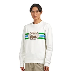 Lacoste - Monogram Print Fleece Sweatshirt