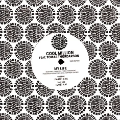 Cool Million - My Life Feat. Tomas Thordarson Black Vinyl Edition