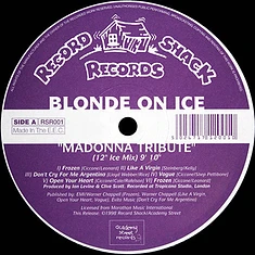 Blonde On Ice - Madonna Tribute