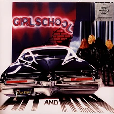 Girlschool - Hit And Run Blue Marbled Vinyl Edition