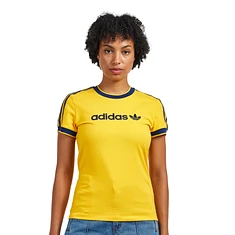 adidas - Graphic Badge Slim 3 Stripe Tee