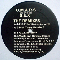 Omar-S And L'Renee - S.E.X - The Remixes