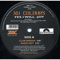 Nu Colours - Yes I Will