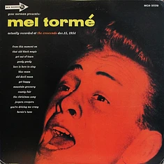 Mel Tormé - Gene Norman Presents Mel Tormé (Actually Recorded At The Crescendo Dec.15, 1954) = アット·ザ·クレッセンド