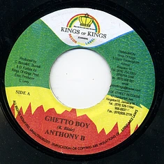 Anthony B / Turbulence - Ghetto Boy / Never Too Late