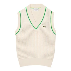 Lacoste - Crochet Effect Chunky Knit Vest