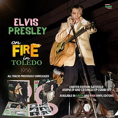 Elvis Presley - On Fire In Toledo - 1956 Pink Vinyl Edition