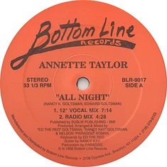 Annette Taylor - All Night