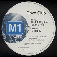 Dove Club - Back 2 Rhythm / B-Happy