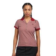 Fred Perry x Amy Winehouse Foundation - Gingham Print Polo Shirt