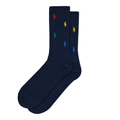 Polo Ralph Lauren - Multicolor Pony Crew Socks