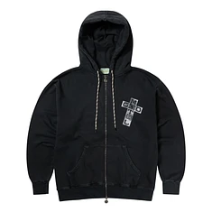 Aries - Faded God Town Zip Through Hoodie