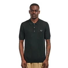 Fred Perry - Pointelle Panel Knitted Shirt