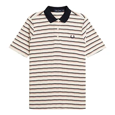 Fred Perry - Striped Ribbed Polo Shirt