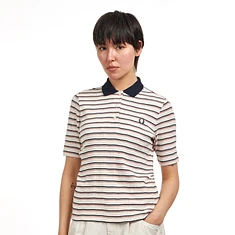 Fred Perry - Striped Ribbed Polo Shirt