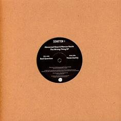 Abnormal Boyz & Marcus Raute - The Wrong Thing Ep Yellow Vinyl Edtion