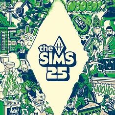 V.A. - OST The Sims 25th Anniversary Clear w/ Green Splatter Vinyl Edition Half Half