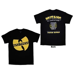 Wu-Tang Clan - Tour '23 Slanted Logo State Of Mind (Back Print) T-Shirt